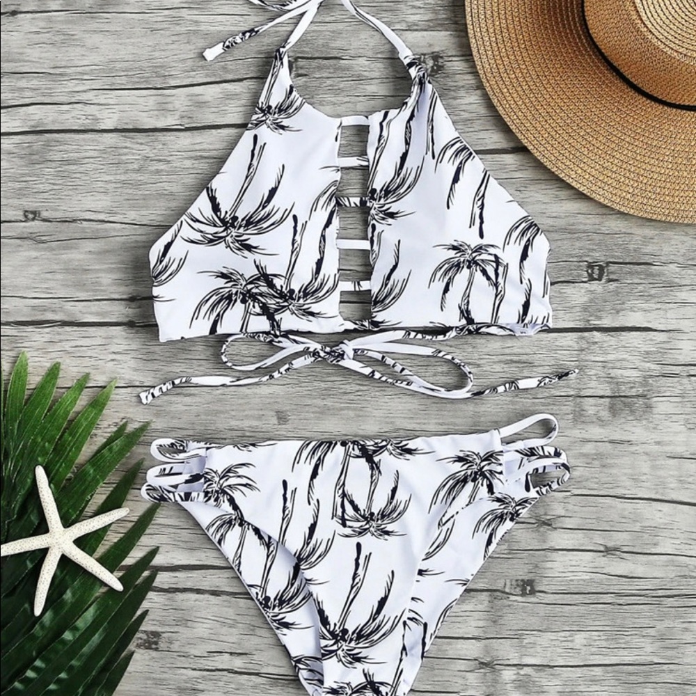 Palm tree bikini set new